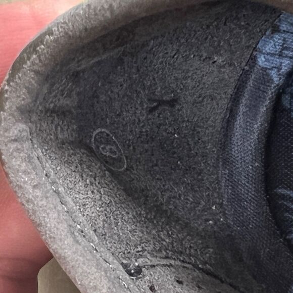 Skechers Women's Kiss Laser-Cut Skimmer Wedges Charcoal Gray - Sz 8 - Picture 6 of 7